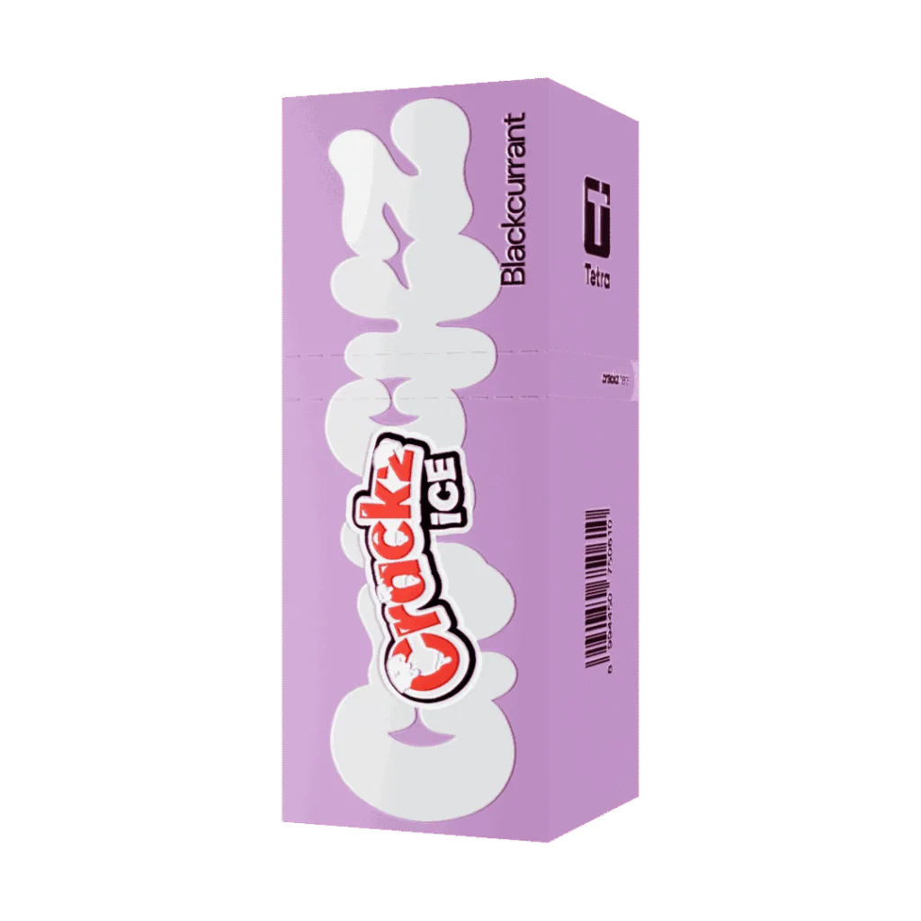 liquid crackz ice blackcurrant fruity series