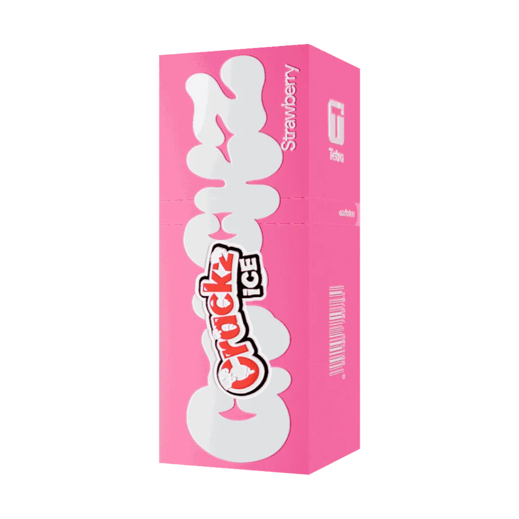 liquid crackz ice strawberry fruity series