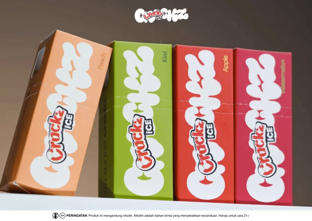Crackz Ice Fruity Series Hadir dengan 4 Rasa Baru