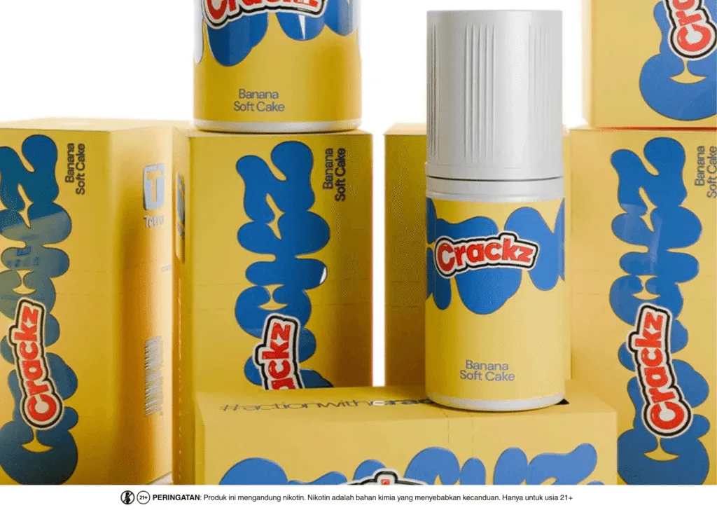 Liquid Crackz Banana Soft Cake dari Tetra Indonesia
