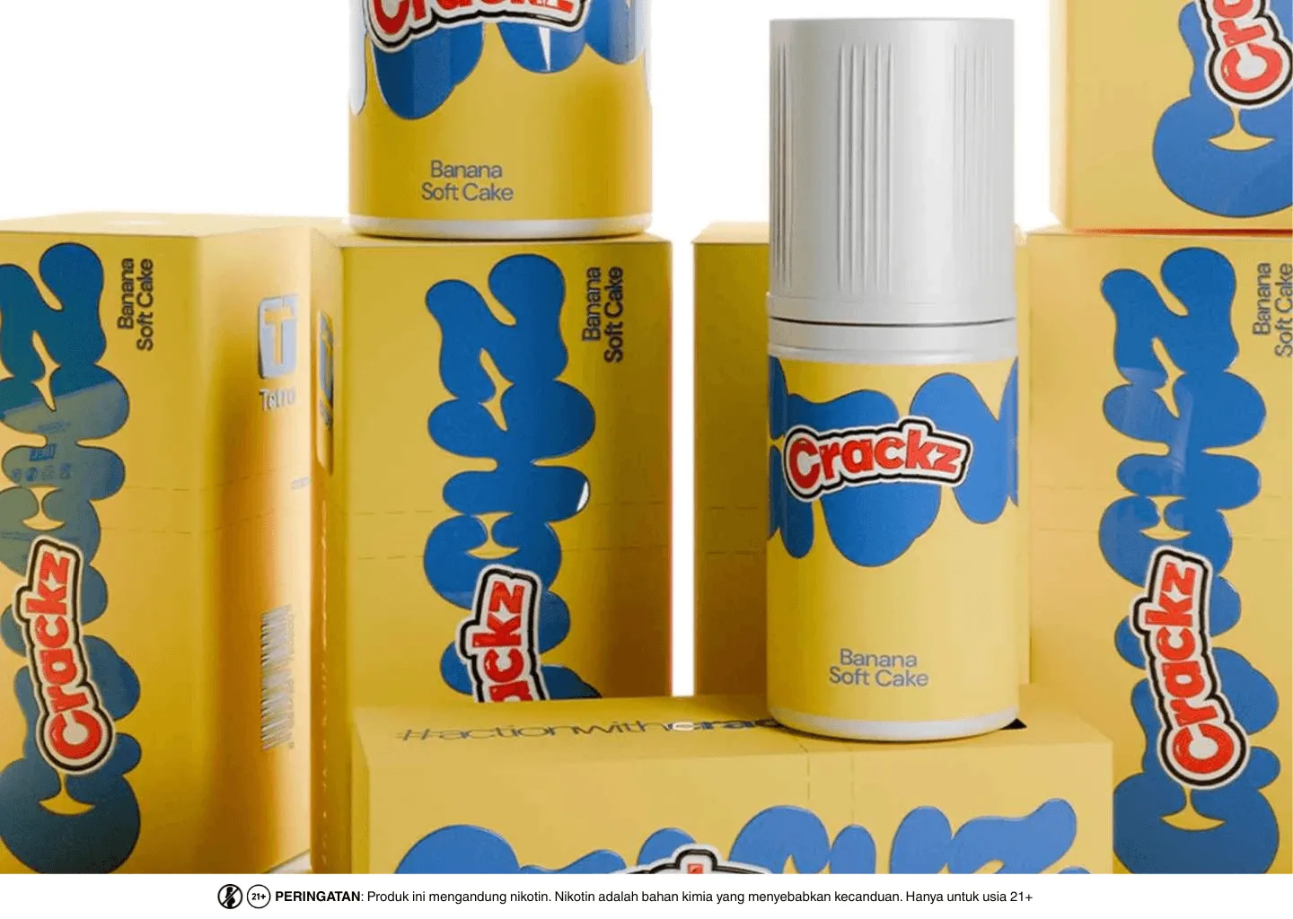 Liquid Crackz Banana Soft Cake dari Tetra Indonesia