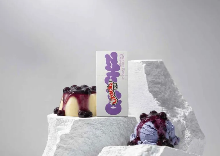 liquid blueberry pudding ice cream