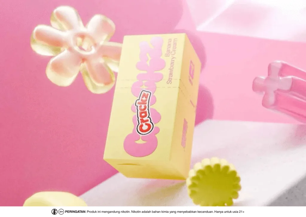 Crackz Banana Strawberry Cream Tetra Indonesia