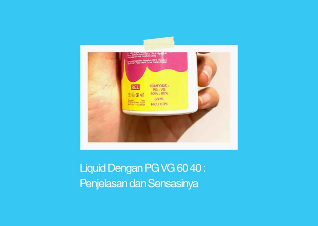 liquid dengan pg vg 60 40