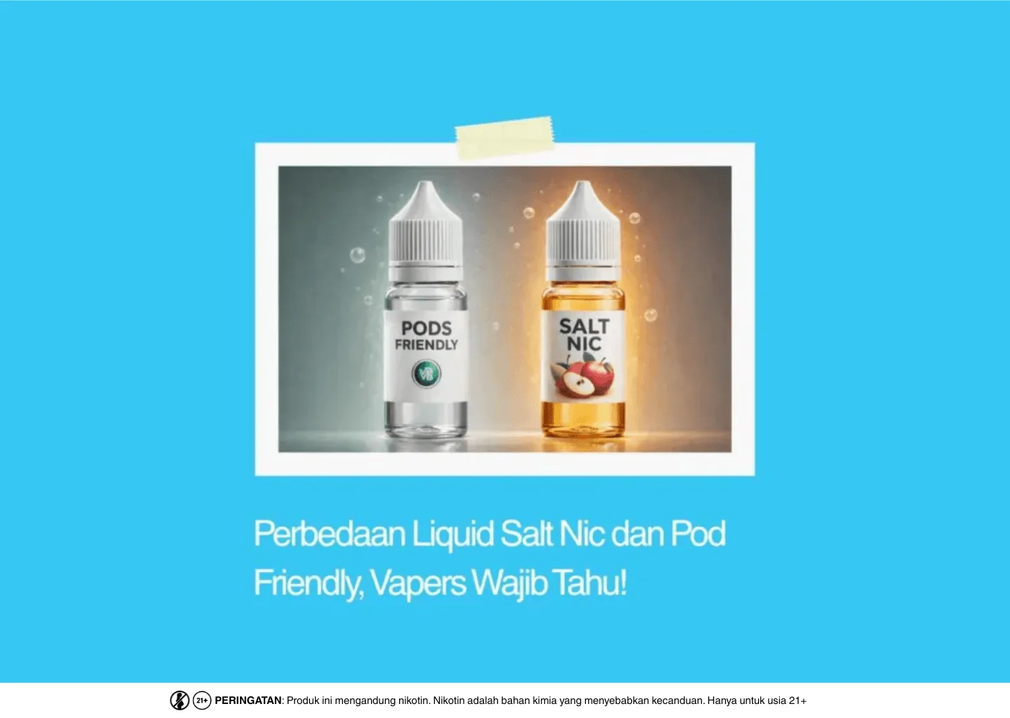perbedaan liquid salt nic dan pod friendly