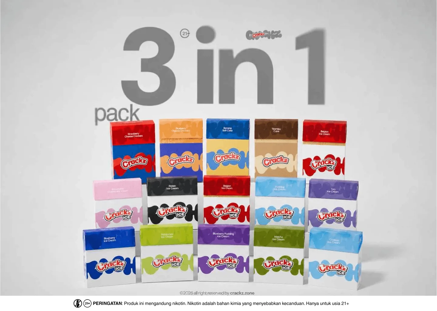 Liquid Crackz 3 in 1 Tetra Indonesia