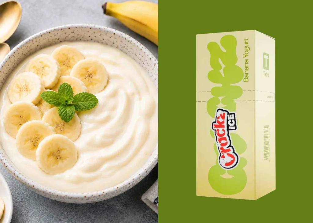 liquid banana yogurt crackz ice