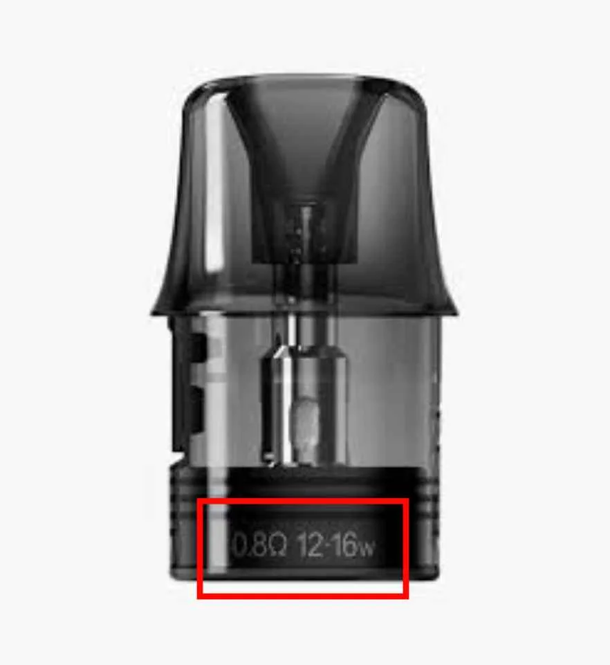 resistensi ohm dan watt pada cartridge pod trml t28
